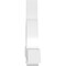 Ekena Millwork Ericson Architectural Grade PVC Gable Bracket, 108"W x 31 1/2"H x 6"D x 6"F, 7/12 Pitch GBP108X32X0606ERI00 - alternate 3